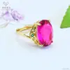 Anillo de Vidrio Colorido Retro Europeo y Americano Ai Yu Banda de Anillo Ajustable Transfronterizo Transmisión en Vivo Venta Caliente Venta al por Mayor S5021511