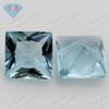 Gema Huagang cuadrada en ángulo recto, flor de coche, n.° 106, cristal azul afilado, piedra desnuda, princesa, gema cuadrada de color sintético