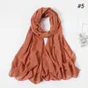 Malásia Indonésia Cor Sólida Chiffon Turbante Pérola Chiffon Novo Bola de Pelo Chiffon Véu Lenço