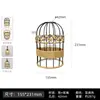 Lámpara Colgante Vintage de Comedor con Pantalla de Cuerda de Cáñamo y Estructura de Hierro, Lámpara de Techo/Pared de Repuesto de Alambre de Hierro con Forma de Jaula de Pájaros Creativa, para Casa de Huéspedes, Tienda de Té con Leche, Candelabro