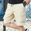 Pantalones Cortos de Playa Camuflados para Hombre en Stock, Pantalones Cortos Casuales Estampados de Corte Holgado para Verano