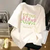 Camiseta Blanca de Verano de Manga Corta con Diseño de Oso Fresa Fresco y Sencillo para Hombres y Mujeres, Top Versátil Holgado Estilo Coreano Juvenil Retro para Parejas
