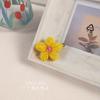 Broche Pinza para el Cabello Flor Pequeña Hyuna Coreana Flor de Lana Mohair Doble Uso Color Vestido Accesorios para el Cabello de Hada Corazón de Niña