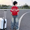 Nuevo Estilo Niños Tendencia Fútbol Manga Corta Jeans Ropa Marca de Moda Comercio Exterior Ropa Infantil Niños Conjunto de Verano