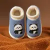 Pantuflas de algodón para niños y niñas, de invierno, con dibujos animados, lindas, para el hogar, cálidas, de felpa, para bebé, con talón cubierto, zapatos de algodón para el hogar para niños