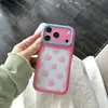 Funda Simple de Pantalla Completa con Lunares para Teléfono Apple 17Promax Alta Transparencia iPhone 16PM/15PM para Mujer