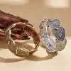 Pulseira de Retalhos Coração Florido Europeia e Americana Vintage Desgastada Alta Elasticidade, Moda Transfronteiriça Nicho Joia de Pulseira de Alta Qualidade