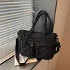 Bolsa de Algodão Acolchoada de Grande Capacidade Casual para o Dia a Dia 2025 Versátil Feminina de Alta Qualidade Ombro Único Transversal Bolsa Tote