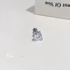 Brinco Stud para Osso da Orelha com Design de Moinho de Vento Branco e Design em Forma de Cruz