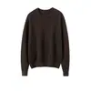 Nuevo Suéter de Punto de Cuello Redondo 100% Cachemira Otoño/Invierno 2026 Manga Larga para Mujer Colorido de Puntos Corte Holgado Top de Cachemira