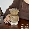 Taza Creativa de Vidrio Oso Pequeño Taza para Té de Leche Personalizada Taza para Café Latte Jugo Vidrio de Alto Borosilicato Taza de Agua Taza para Bebidas
