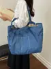 Bolso tote de mezclilla vintage nuevo, bolso de hombro casual, bolso de mano ligero, adecuado para estudiantes, transfronterizo
