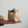 Bolsa de Almacenamiento para Taza Maestra de Tela Brocada Portátil para Joyería Taza de Té Pequeña Bolsa de Tela Bolsillo con Cordón Bolsa de Tela para Viaje
