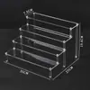 Suporte Transparente de Exibição de Figuras a Pronta Entrega Transfronteiriço, Suporte de Exibição de Colares, Estilo Minimalista em Acrílico, Suporte de Exibição em Escada de Acrílico