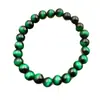 Nuevo Pulsera Popular Transfronteriza Tk Imitación Alta Piedra Ojo de Tigre Ojo de Tigre Azul Ojo de Tigre Verde Pulsera de Obsidiana Pulsera para Hombre