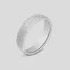 Anillo de acero inoxidable 6 mm arco Cruz de arena perlada Venta caliente transfronteriza Joyería de acero de titanio Moda simple Venta al por mayor directa de fábrica