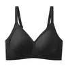 Base de maquillaje líquida invisible, sujetador sin costuras para mujer, sin aros, soporte lateral para el pecho, soporte suave, anti-flacidez, ropa interior fina para mujer