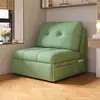 Sofá Cama Crema Estilo Apartamento Pequeño Multifuncional Doble Uso Sala de Estar Celebración en Internet Mismo Estilo Telescópico Balcón Individual Plegable Sofá