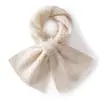 Bufanda de punto de cachemira para mujer, de color liso, simple y versátil, suave y agradable para la piel, gruesa y cómoda, perfecta para usar en capas y mantenerte abrigada en climas fríos.