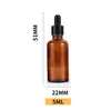 Frascos goteros de 5 ml a 100 ml con punta de goma, frascos marrones para aceites esenciales, frascos de vidrio marrones para cosméticos a prueba de luz, frascos vacíos pequeños para dispensar muestras