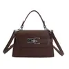 Bolso Pequeño de Alta Gama con Patrón de Lichi para Mujer 2026 Nueva Moda Versátil Bolso Cruzado Exquisito Super Popular Bolso de Mano Bolso Cuadrado Pequeño