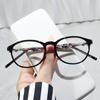 1358 gafas de montura negra sin artefacto de maquillaje gafas para miopía femeninas estilo coreano con montura ocular de potencia ajustable gafas anti luz azul
