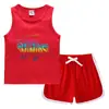 Conjunto de Chaleco y Shorts de Verano para Niños 2026 Estilo Coreano Casual Camiseta Interior Absorbente de Sudor de Color Caramelo sin Mangas para Bebés y Niños