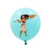 Decoração de Festa de Aniversário com Balões Temáticos Moana Maravilha do Oceano Transfronteiriça Conjunto de Balões de Látex Moana Maravilha do Oceano