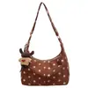 Bolso de Lunares 2026 Nuevo Moda Otoño/Invierno Bolso de Hombro, Bolso de Hombro Cruzado de Alta Gama para Viajar, Bolso Vintage Tipo Empanada