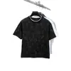 Camiseta de Manga Corta Falsa de Dos Piezas Tie-Dye de Moda para Hombre, Verano 2026 Marca de Alta Gama de Tendencia Holgada Deportiva de Media Manga