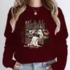 Sudadera Transfronteriza Halloween Fantasma Nacido Demasiado Rojo Forzado a Trabajar Pri Talla Europea