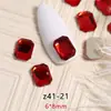 Strass Vermelho Plano para Nail Art no Atacado, Mini Strass Vermelho Olho de Cavalo Gota d'Água Plano com Formatos Irregulares, Decorações de Strass para Unhas de Estilos Mistos