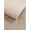 Alfombra Fuxing de Bucle Alto y Bajo, Color Sólido Minimalista, Sala de Estar y Dormitorio, Estilo Moderno Nórdico Crema, Alfombra de Lana para Sala de Estar