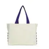 Bolsa de Lona Bolsa Personalizada Ecologicamente Correta Sacola de Compras Logotipo Estampado Personalizado Ombro Único Publicitária Corporativa Sacola de Compras Personalizada
