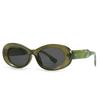 Gafas de Sol Modernas Retro de Marca Grande Europeas y Americanas Estilo Gafas de Sol de Color Tinta Versátiles y Modernas para Mujer Espejos Planos Anti-Luz Azul 9248