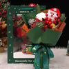 Ramo de Regalo de Navidad Producto Terminado Muñeco Creativo de Papá Noel para Niños Nochebuena Decoración Navideña Realista