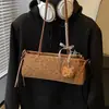 Bolsa de Leopardo de Nicho Outonal para Mulheres, Grande Capacidade, Novo Modelo 2025, Bolsa de Ombro/Axila Casual de Nicho, Bolsa para o Trabalho/Trajeto