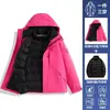 Chaqueta impermeable y cálida 3 en 1 marca Camel para mujer para montañismo y senderismo, chaqueta de plumón nueva para hombre para primavera, otoño e invierno