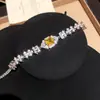 Liu Cui Kong Ting~Pulseira de Zircônia Quadrada, Estilo Palácio Vintage, Nobre e Elegante, Design de Nicho, Joia Feminina de Luxo Leve