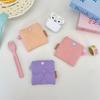 58303 Bolsa para Cosméticos con Capucha para Auriculares Suaves de Estudiante, Bolsa Pequeña Portátil, Bolsa Organizadora para Auriculares Bluetooth de Manzana para Niñas