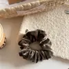 Scrunchie de Acetato Veludo Coreano Novo com Toque de Luxo, Elástico de Cabelo Simples de Veludo, Acessório de Cabelo Scrunchie Extra Grande