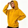 Logotipo personalizado, estilo europeo y americano, comercio electrónico transfronterizo, sudadera con capucha de corte holgado para otoño/invierno para mujer, estilo retro americano, forrada de polar, diseño simple