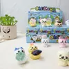 Chiikawa Oso Autocrítico Estilo Reloj Gashapon Dibujos Animados Chiikawa Piedra de Energía Caja Sorpresa Figura Adorno Pequeño