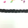 Cinto Trançado de Nylon Dourado, Prateado e Preto 1cm Renda Trançada Estilo Étnico Decoração para Sapatos e Chapéus Acessórios de Vestuário Fabricante Estoque Pronto
