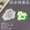 Mofo de Silicone Papoula Frangipani Girassol Bolha Girassol Molde de Aroma para Bolo Fondant Chocolate Resina