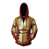 Moletom com Zíper 3D Capitão América Vingadores 4 cosplay Anime Mercadoria Blusa