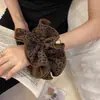 Scrunchie de Alto Padrão Estilo Coreano com Estampa de Leopardo para Mulheres 2026 Novo Elástico para Coque Acessório Elegante para Rabo de Cavalo