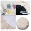 Sombrero de Pescador de Felpa con Estrella Nuevo Engrosado Cálido Protección para las Orejas Sombrero de Felpa de Color Liso a la Moda Sombrero de Cubo Hace que la Cara Sea Más Pequeña