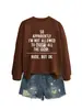 Código europeu comércio exterior desejo europeu e americano moda gola redonda suéter feminino TÃO APARENTEMENTE EU sou plus size solto lazer