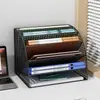 Estante para documentos, caja de archivo, organizador de escritorio de oficina, carpeta de archivos, soporte para libros, artículos de oficina, caja de almacenamiento de documentos